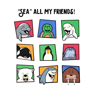 Sea Creatures are friends T-Shirt