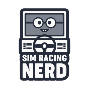 Sim Racing Nerd Funny Design T-Shirt