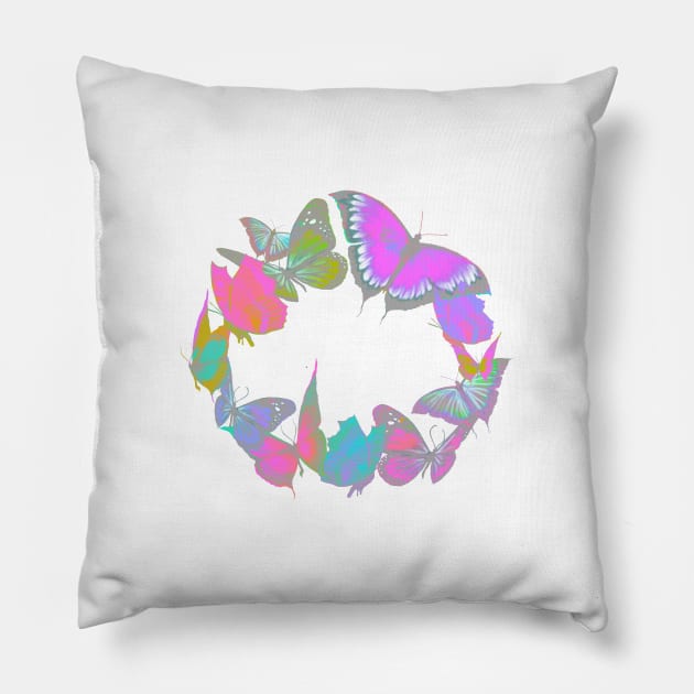 Pastel Wings Pillow by digitaldoodlers