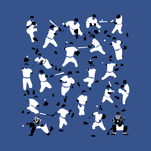 Baseball Characters Blue T-Shirt