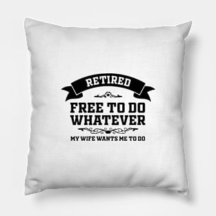 Retired Free Pillow