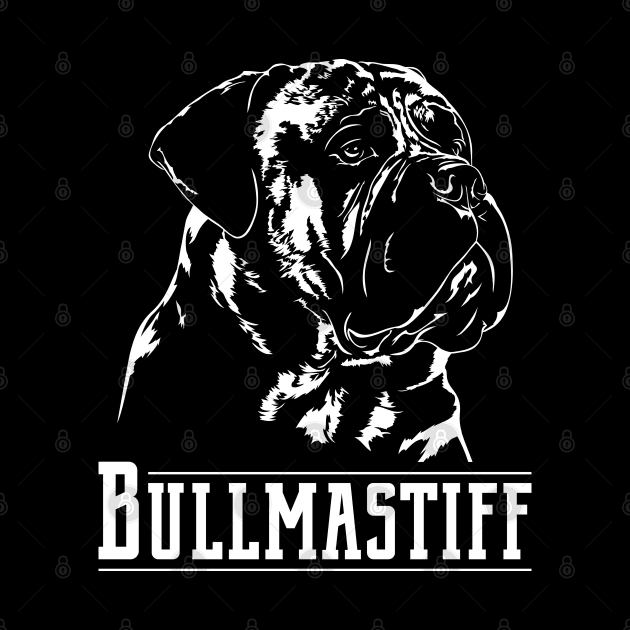 Bullmastiff dog portrait by wilsigns