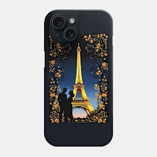 Eiffel tower lovers aesthetic art Phone Case
