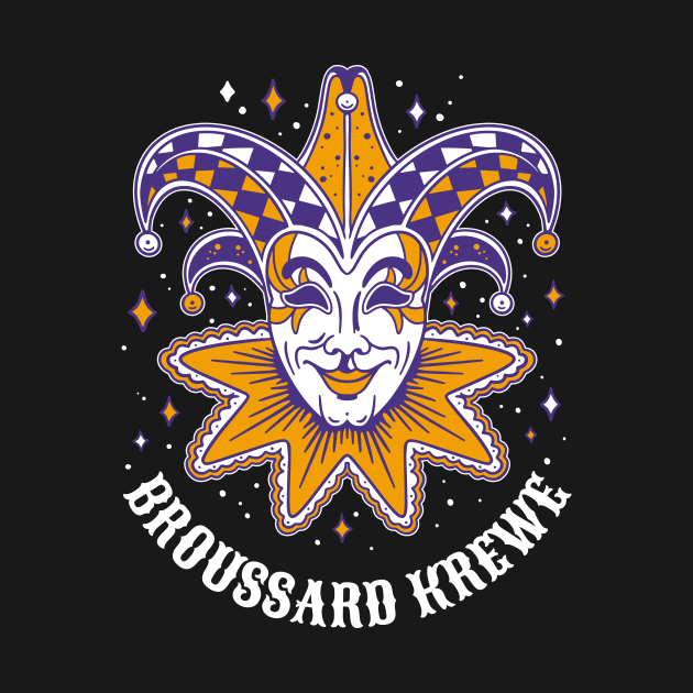 Broussard Krewe Colorful Mardi Gras by SLAG_Creative