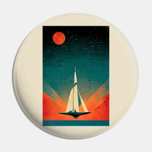 Sailing through Space Pin