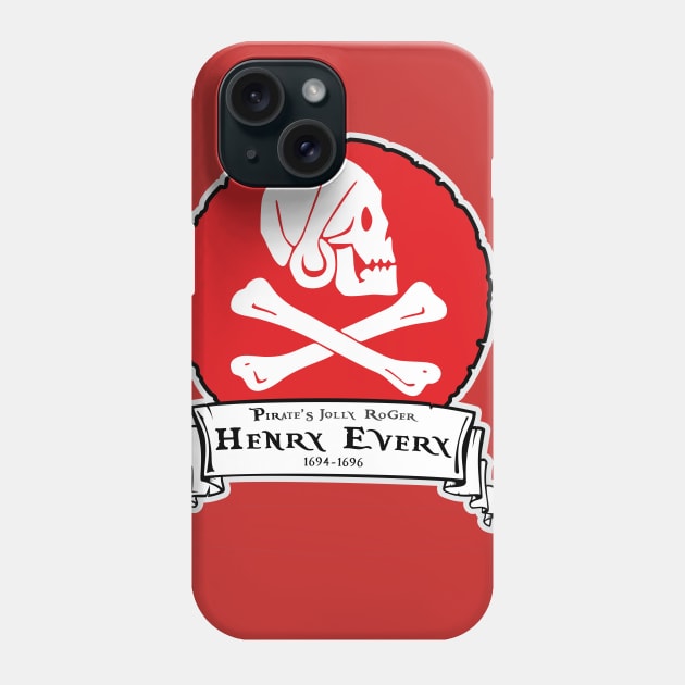 Henry Every Jolly Roger Phone Case by MBK