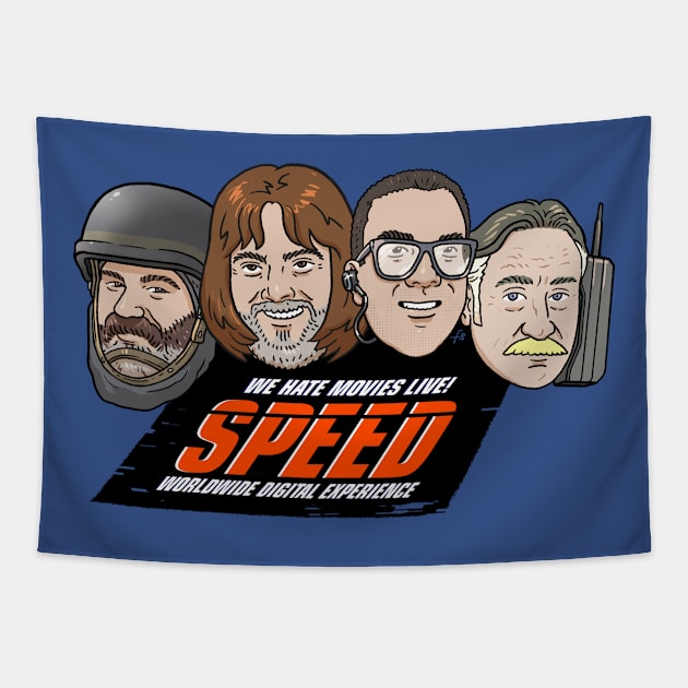 Bus Movie Tapestry by We Hate Movies