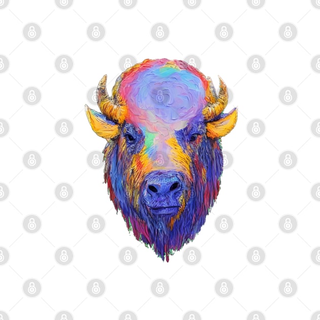 Technicolor Bison by popkulturniy