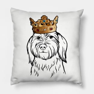 Australian Labradoodle Dog King Queen Wearing Crown Pillow