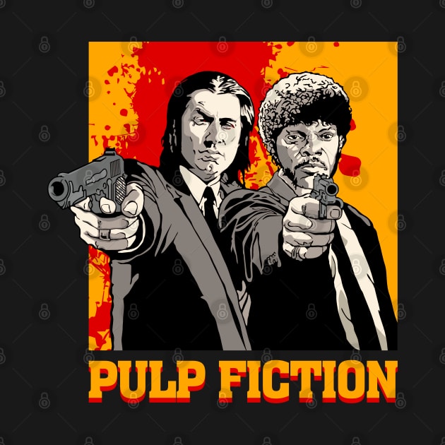 John Travolta Samuel L. Jackson pulp fiction by VizRad