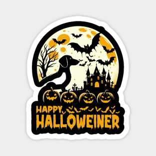 Halloween Dachshund Weenie Wiener Moon Dog Halloweiner Magnet