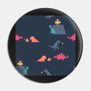 Dinos Camping Pin