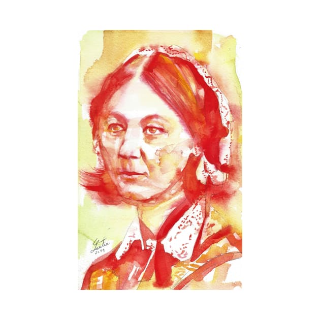 FLORENCE NIGHTINGALE watercolor portrait .1 by lautir