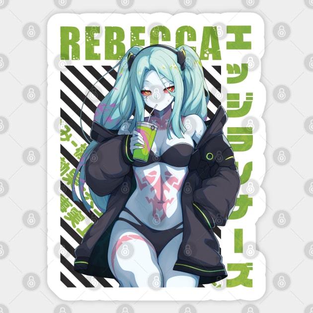 Cyberpunk Edgerunners Rebecca Anime Womens T-Shirt Tee