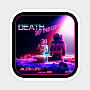 Death By Neon Official logo design - album cover Alien Life feat 1982 Magnet