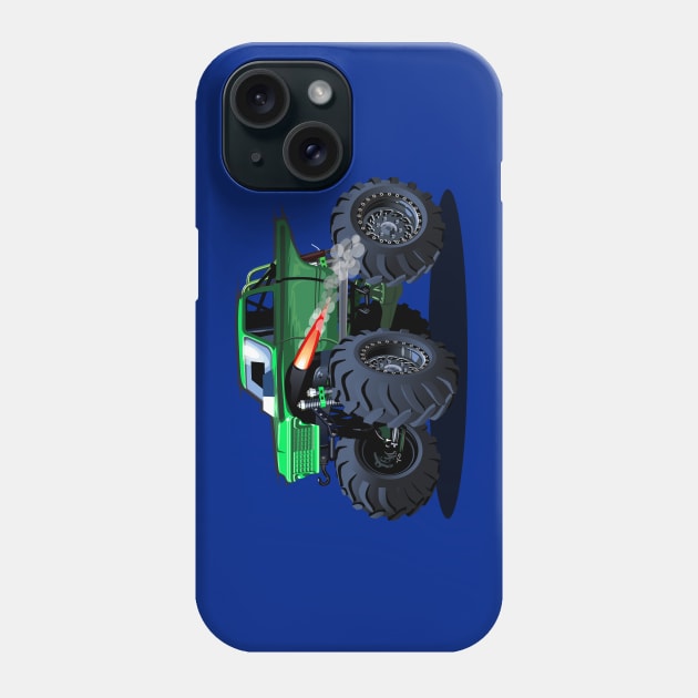 Cartoon monster truck Phone Case by Mechanik