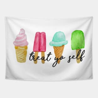 Treat yo Self Ice Cream and Popsicles Tapestry