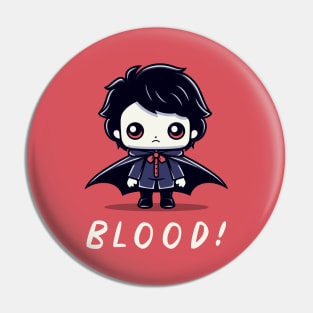 Blood! - Kid Vampire Pin