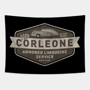 Vito Corleone Limousine Service by © Buck Tee Originals Tapestry