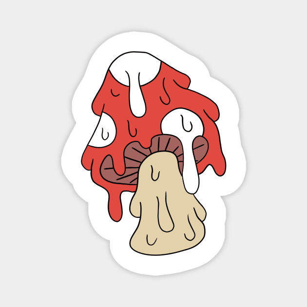 Trippy mushroom Magnet by cmxcrunch