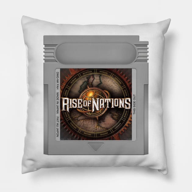 Rise of Nations Game Cartridge Pillow by PopCarts