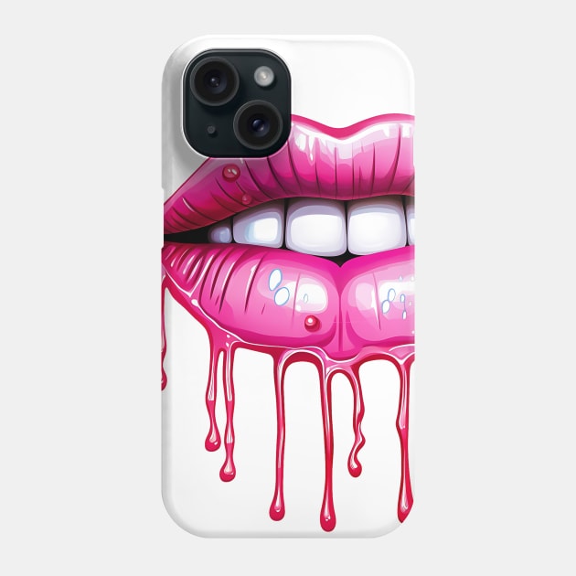 Cool Lips Phone Case by MisqaPi Design