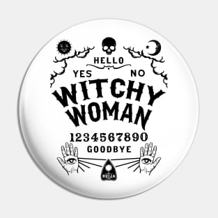 Witchy Woman Wiccan Ouija Board Pin