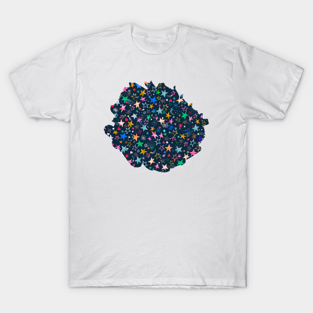 Winter Stars Multi navy - Stars - T-Shirt