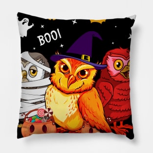 Trick Or Treat Owl Halloween Gift Pillow