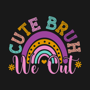 Bruh We Out Teachers Summer Retro Last Day Of School Teacher T-Shirt