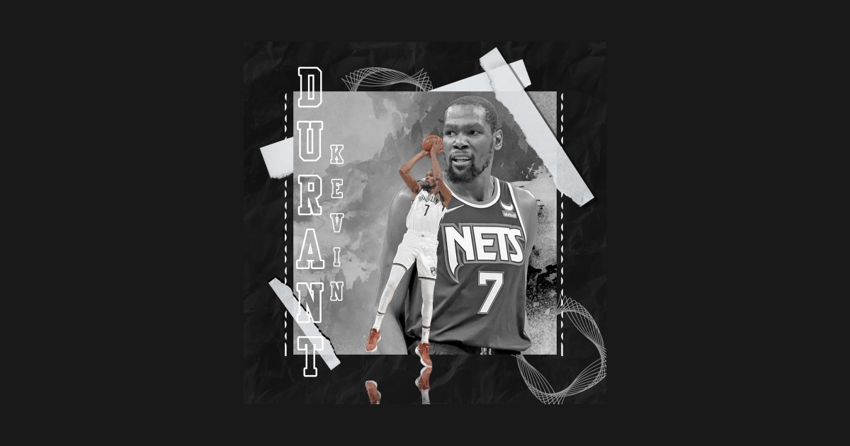 Kevin Durant Football Paper Poster Nets 3 Kevin Durant TShirt