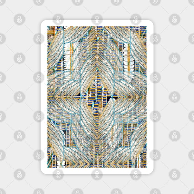 The Afterlife - Ancient Egyptians - Symmetry - Colourful Magnet by SemDesigns