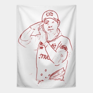 Cricket Bring it Ponting Art j4 Tapestry