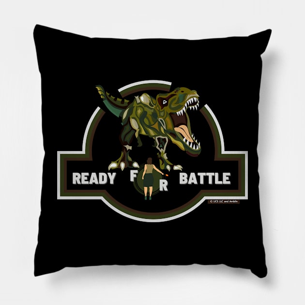 JURASSIC WORLD - READY FOR THE BATTLE Pillow by STYLIZED ART