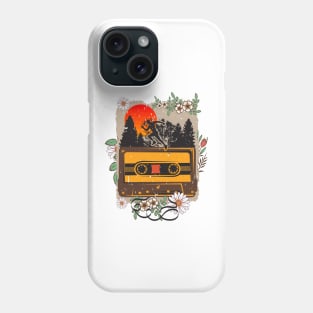 Running man old music tape cassette Florals Phone Case