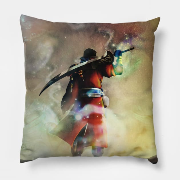 Auron Pillow by mcashe_art