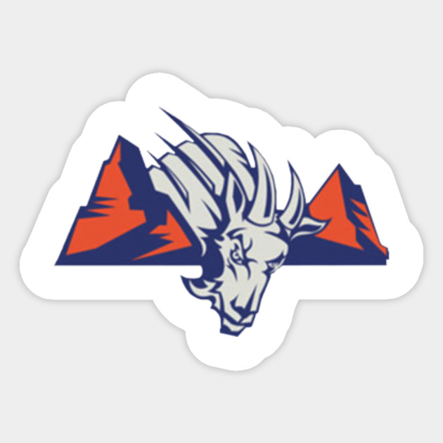 Blue Mountain State Logo Original Alex Goat Football Merchandise Sticker Teepublic Uk