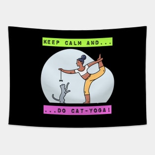 Cat Yoga Tapestry