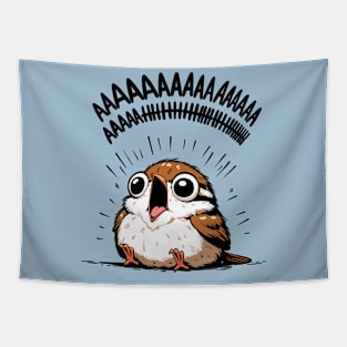 Little Screaming Sparrow Tapestry