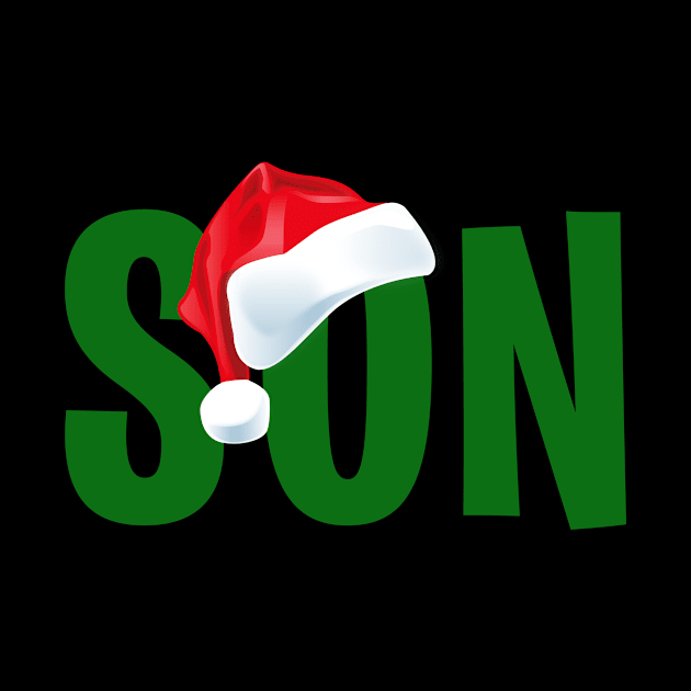 Son | Family Member Santa Hat | Christmas Gift Idea by MerchMadness