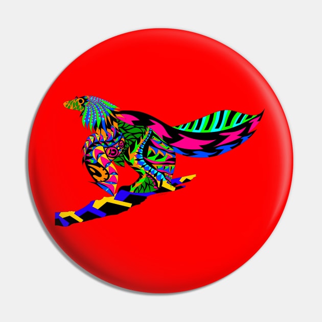 dino bird in magical pattern ecopop art Pin by jorge_lebeau