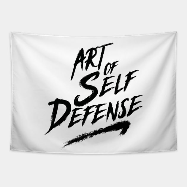 Art Of Self Defense (v2) Tapestry by bluerockproducts