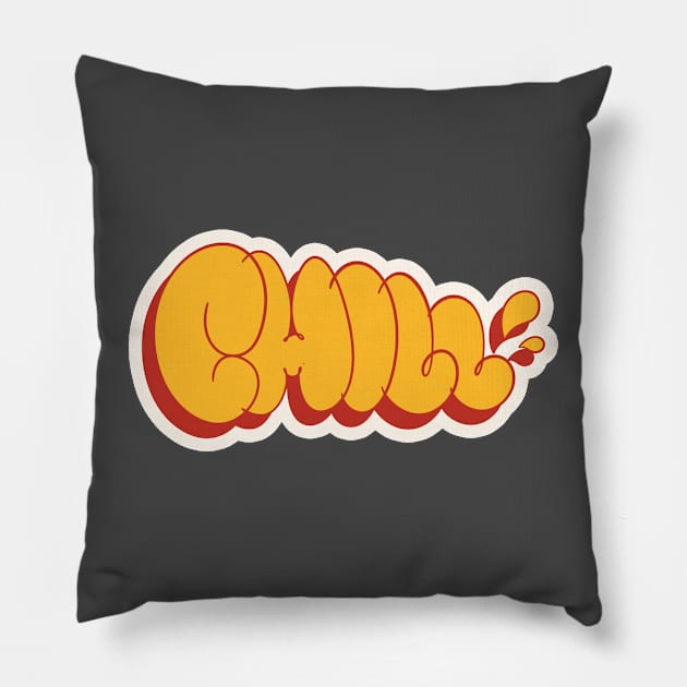 Chill Graffiti Vandal Pillow by KNTG