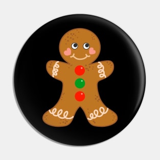 Holiday Gingerbread Man Christmas Cookie Baking Love Pin