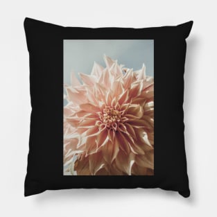 Always the Optimist x botanical pink dahlia flower photograph Pillow