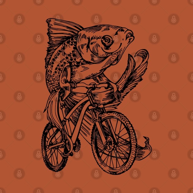 SEEMBO Goldfish Cycling Bicycle Bicycling Biker Biking Bike by SEEMBO