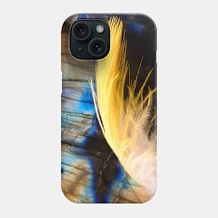 Feather yellow macro Phone Case