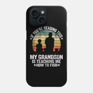 Funny Fishing Buddy Grandpa & Grandson Gift Idea Fathers Day Phone Case