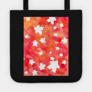 Game Room Decor | Red and Orange Meeple Tote