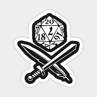 Pen and Paper Jolly Roger Magnet